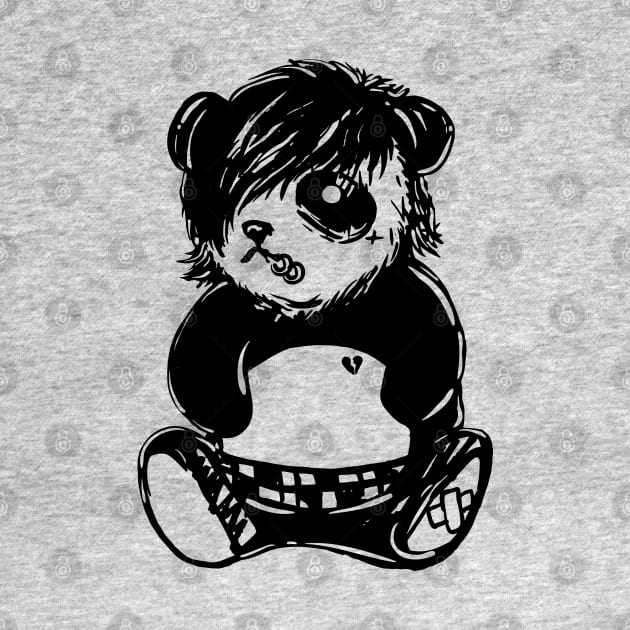 Emo Panda by popcornpunk